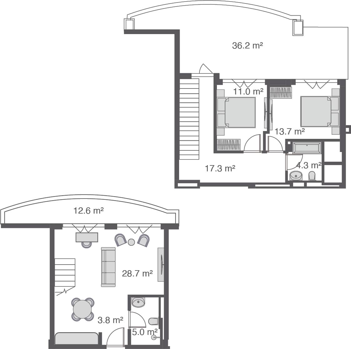 {{roomApartmentOrStudio}}, 132.6 м², 4 этаж в ЖК "Wyndham Grand Family Club"