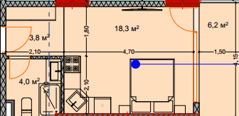 {{roomApartmentOrStudio}}, 32.7 m², 7 floor, Lagoon Resort in Batumi