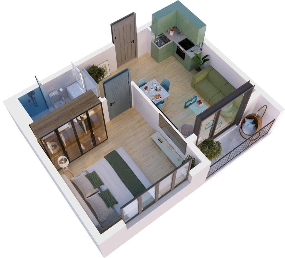 1-комн., 36.5 м²