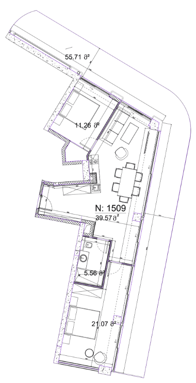 2-room, 133.2 m²