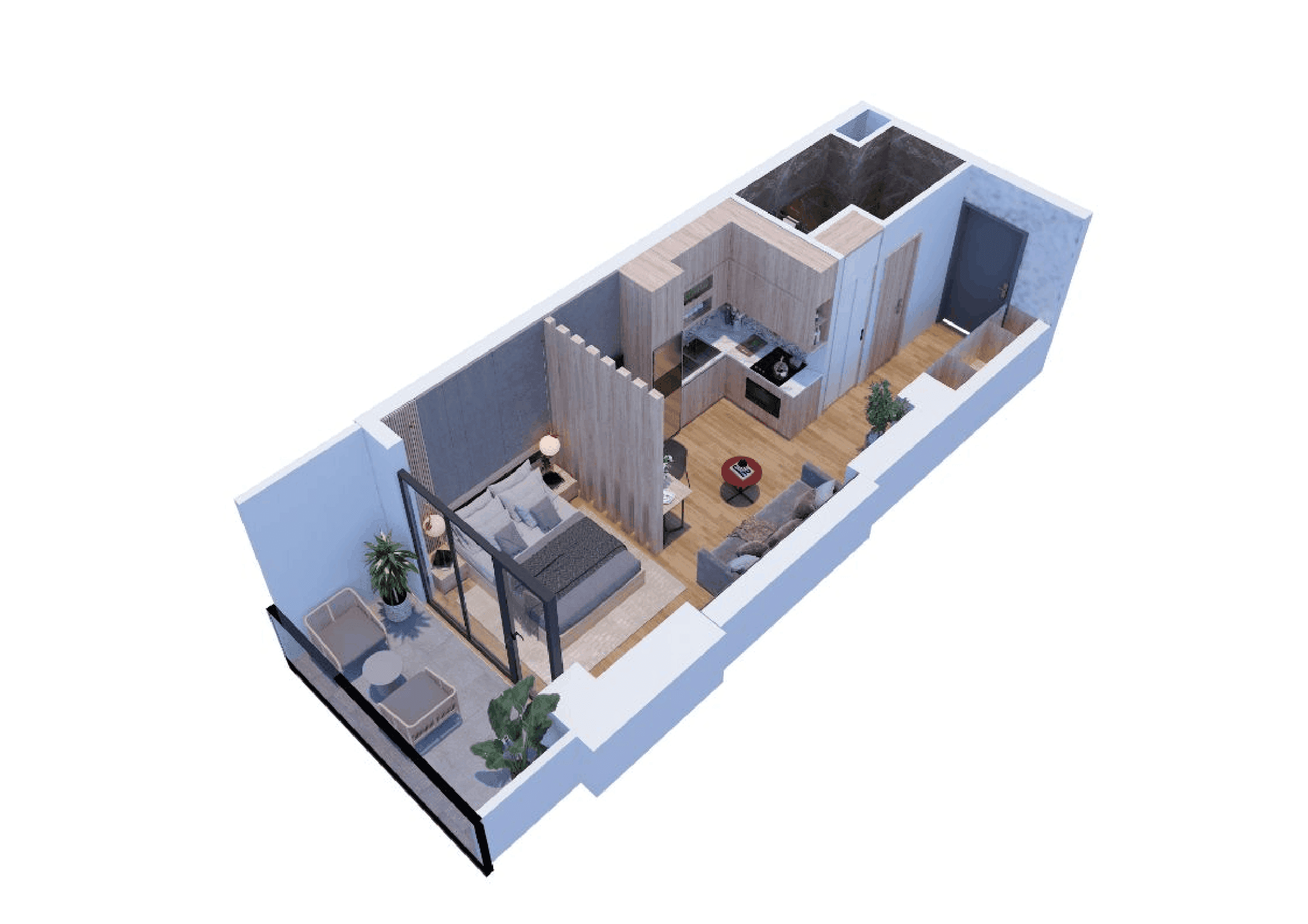 Студия, 30.2 м², из 16