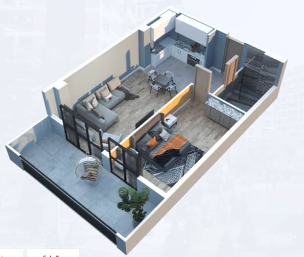 2-комн, 67.5 м²