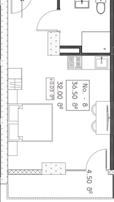 {{roomApartmentOrStudio}}, 36.5 m², 11 floor, Mardi Aquapark Wellness Resort in Batumi