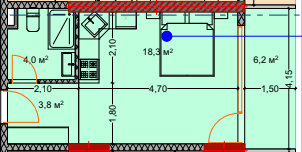 {{roomApartmentOrStudio}}, 32.7 m², 8 floor, Lagoon Resort in Batumi