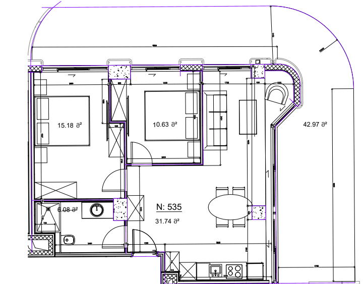 {{roomApartmentOrStudio}}, 106.5 м², 5 этаж в ЖК "Next Collection"