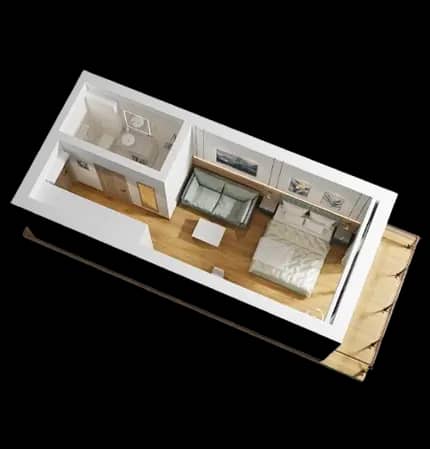 {{roomApartmentOrStudio}}, 35.02 m², 10 floor, Dreamland Oasis in Batumi