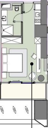 studio, 32.6 m², 25 floor in "Next Address"