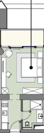 studio, 36.6 m², 24 floor in "Next Address"