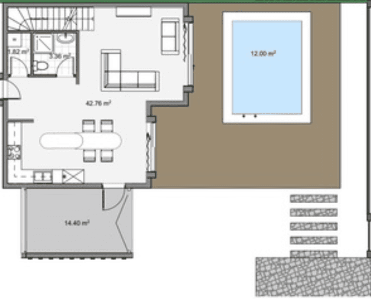 2-bedroom apartment, 145.4 m², 1 floor in "Villa Park"