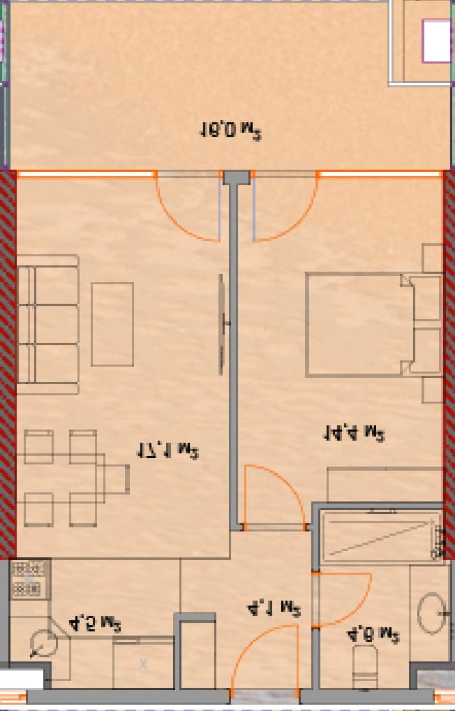 1-bedroom apartment, 62.4 m², 16 floor in "Horizon Grand Residence"