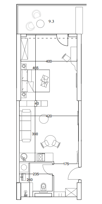 Студия, 60 м², 10 этаж в ЖК "Marina Club"