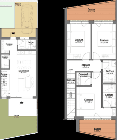 3-комнатная квартира, 150.47 м²,  этаж в ЖК "Polo Signature"
