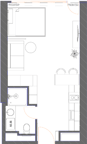 Студия, 34.88 м², 32 этаж в ЖК "7th Heaven Residence"