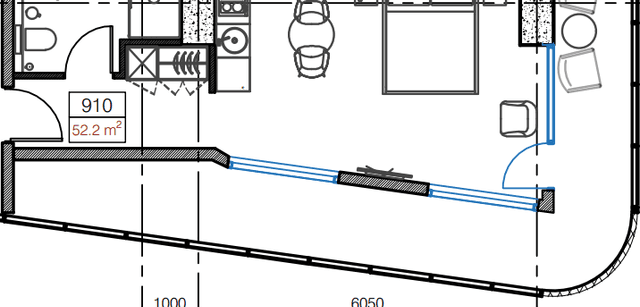 Студия, 52.2 м², 9 этаж в ЖК "Cube"