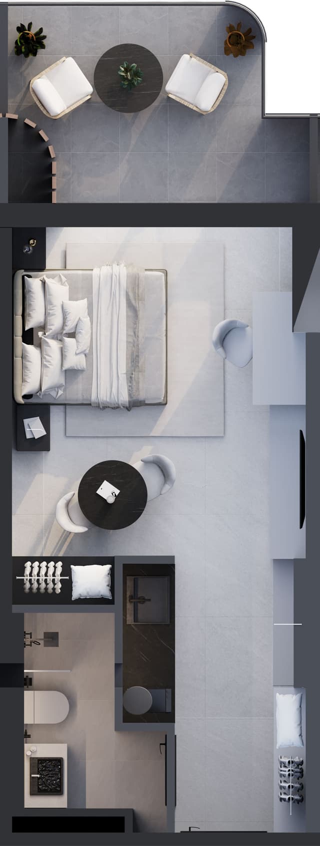 1-bedroom apartment, 37.9 m², 13 floor in "Montemar"