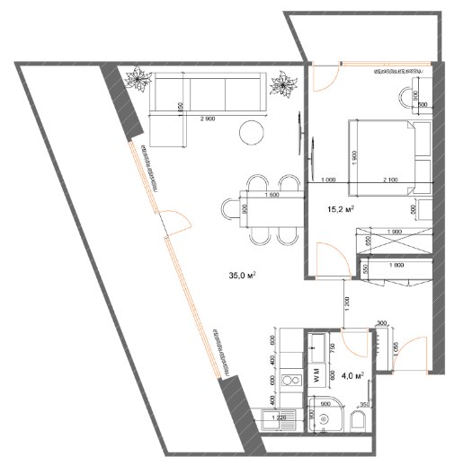 2-комнатная квартира, 85.33 м², 38 этаж в ЖК "7th Heaven Residence"