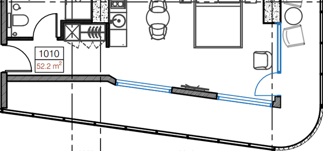 Студия, 52.2 м², 10 этаж в ЖК "Cube"