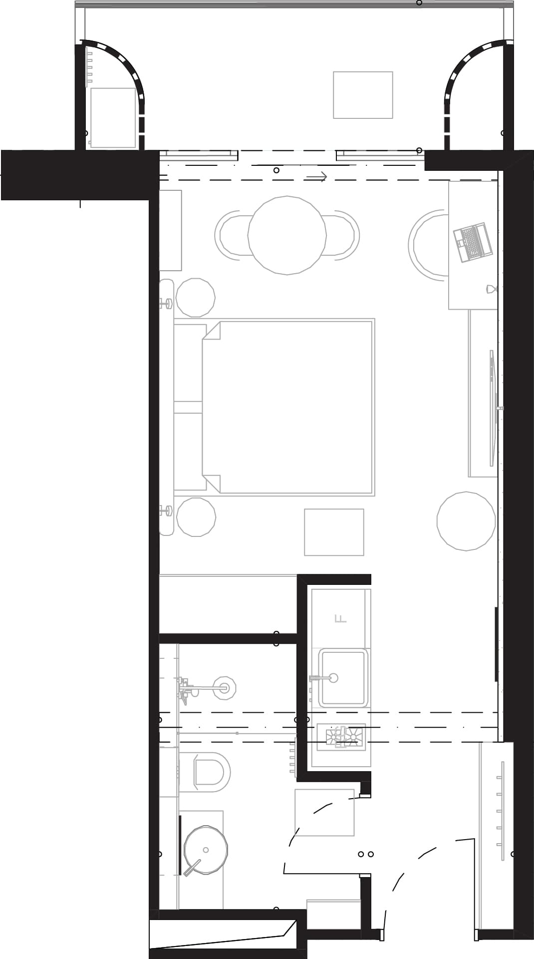 1-комнатная квартира, 34.5 м², 16 этаж в ЖК "Montemar"