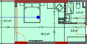 studio, 32.7 m², 7 floor in "Lagoon Resort"