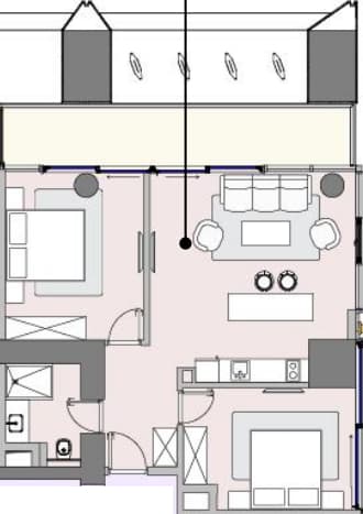 1-комнатная квартира, 87.4 м², 21 этаж в ЖК "Next Address"