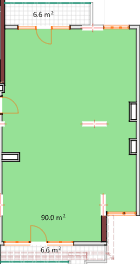 3-bedroom apartment, 103.2 m², 16 floor in "Modern Residence"