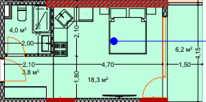 studio, 33.4 m², 7 floor in "Lagoon Resort"