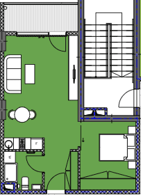 studio, 46.81 m², 18 floor in "Palm Residence"