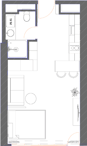 Студия, 34.86 м², 35 этаж в ЖК "7th Heaven Residence"
