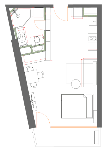 Студия, 40.28 м², 35 этаж в ЖК "7th Heaven Residence"