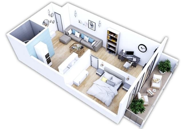 2-комнатная квартира, 52.9 м², 29 этаж в ЖК "White House"