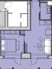 studio, 50.14 m², 4 floor in "Radisson Residences"