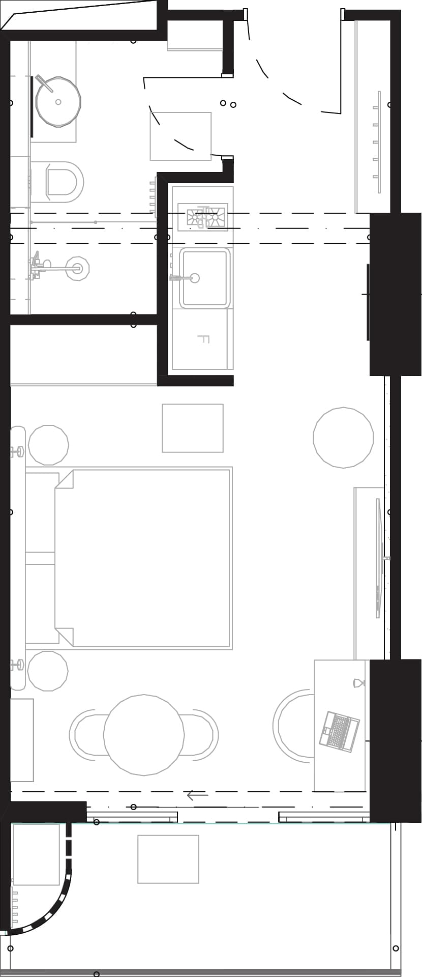 1-комнатная квартира, 35 м², 15 этаж в ЖК "Montemar"