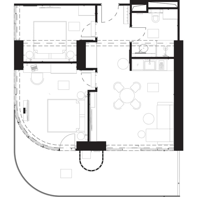 3-bedroom apartment, 87.1 m², 7 floor in "Montemar"