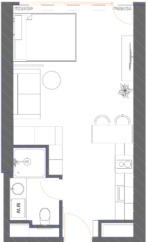 Студия, 42.15 м², 32 этаж в ЖК "7th Heaven Residence"