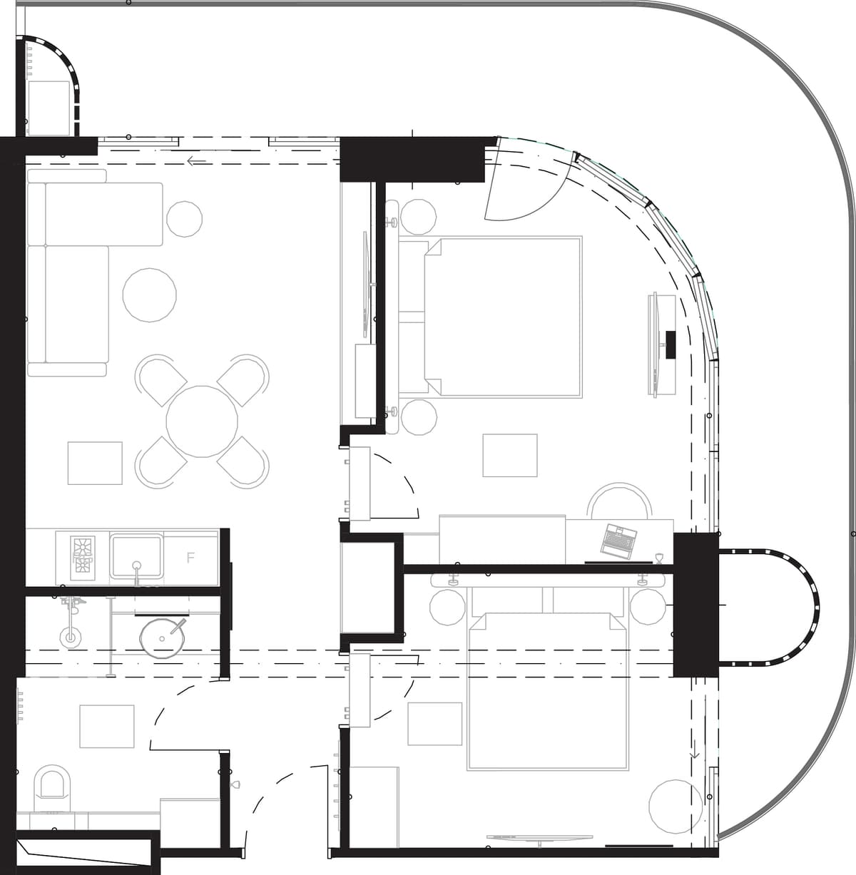 3-комнатная квартира, 82.1 м², 16 этаж в ЖК "Montemar"