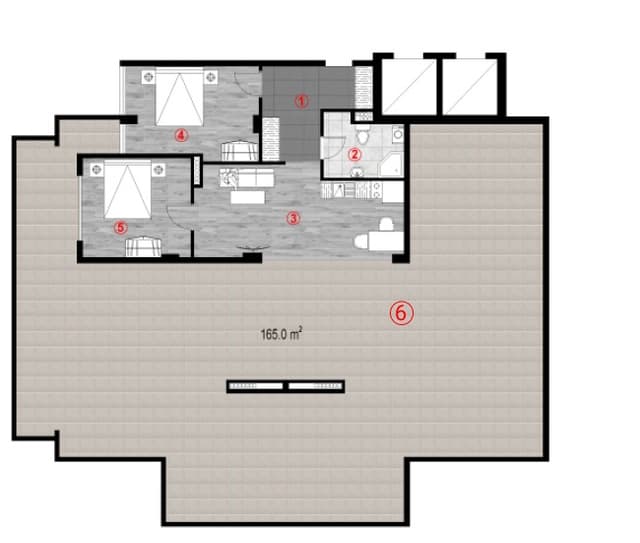 2-комнатная квартира, 228.3 м², 9 этаж в ЖК "Green Cape"