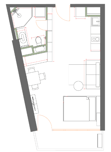 Студия, 40.28 м², 34 этаж в ЖК "7th Heaven Residence"