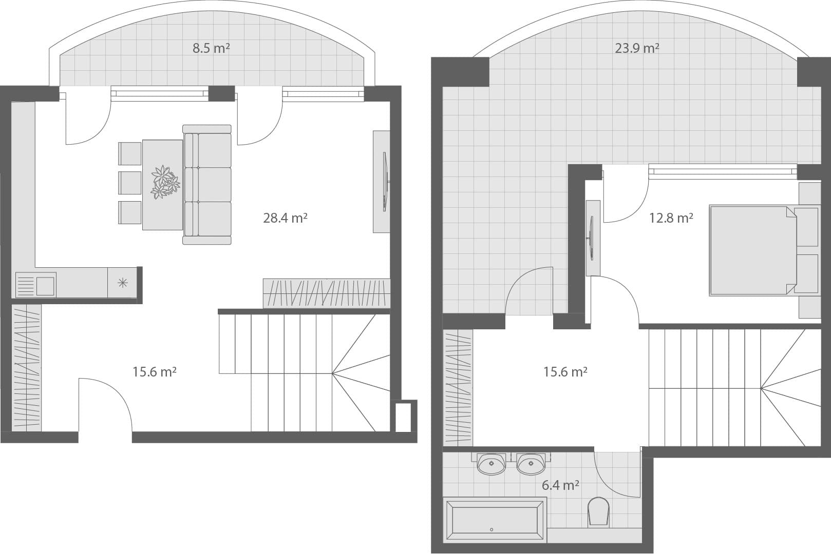 2-комнатная квартира, 111.2 м², 4 этаж в ЖК "Wyndham Grand Family Club"
