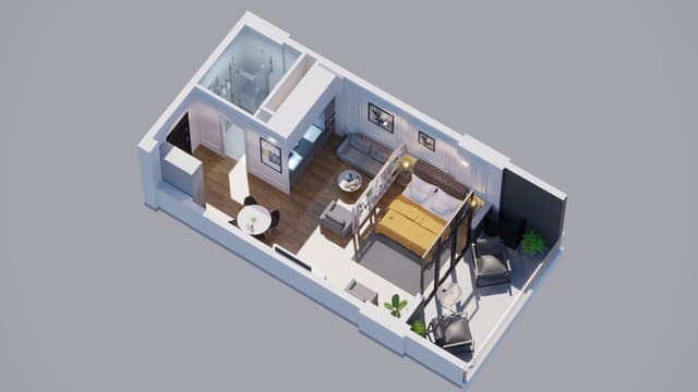 Студия, 37 м², 15 этаж в ЖК "GWG Batumi"