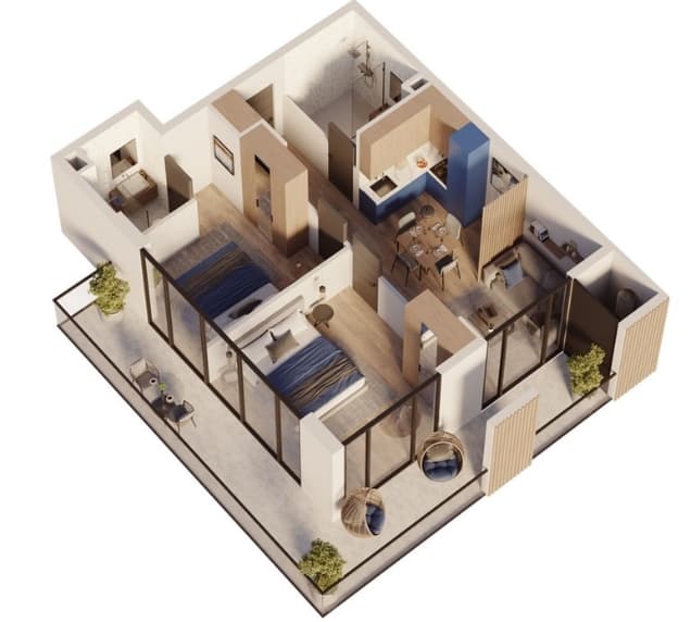 3-комнатная квартира, 88.2 м², 9 этаж в ЖК "Sea Hills"