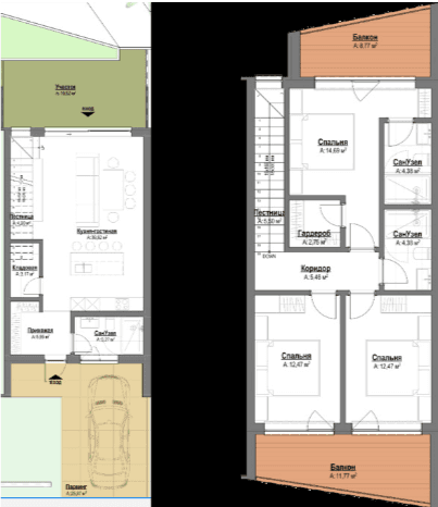 3-комнатная квартира, 150.47 м²,  этаж в ЖК "Polo Signature"