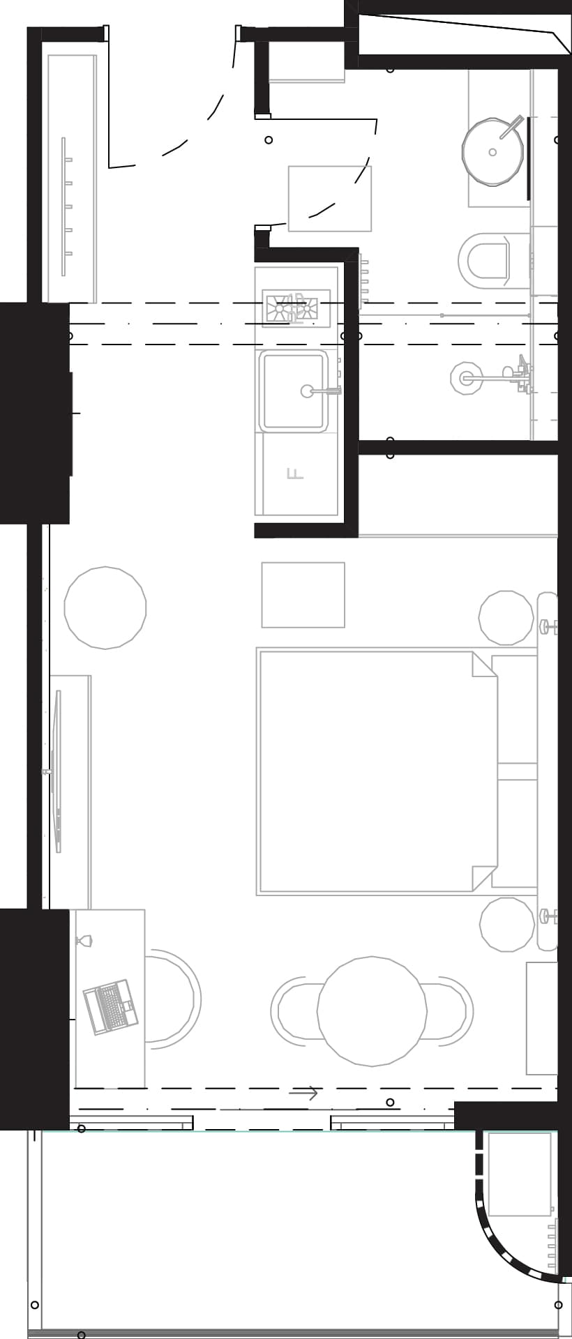 1-комнатная квартира, 35 м², 16 этаж в ЖК "Montemar"