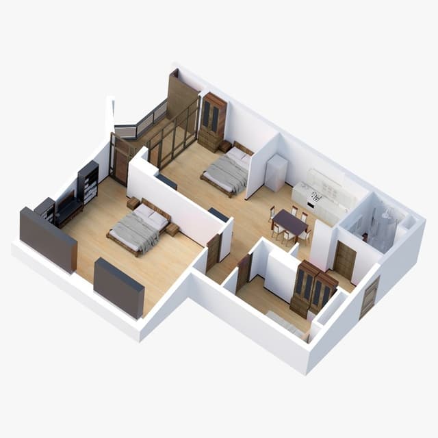 3-комнатная квартира, 79.73 м², 16 этаж в ЖК "Ande Tower 2"