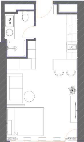 Студия, 34.86 м², 21 этаж в ЖК "7th Heaven Residence"