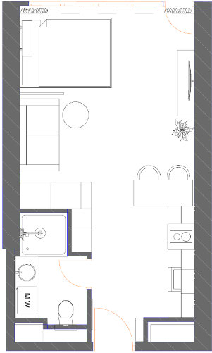 Студия, 34.88 м², 35 этаж в ЖК "7th Heaven Residence"