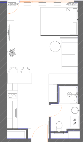 Студия, 34.87 м², 33 этаж в ЖК "7th Heaven Residence"