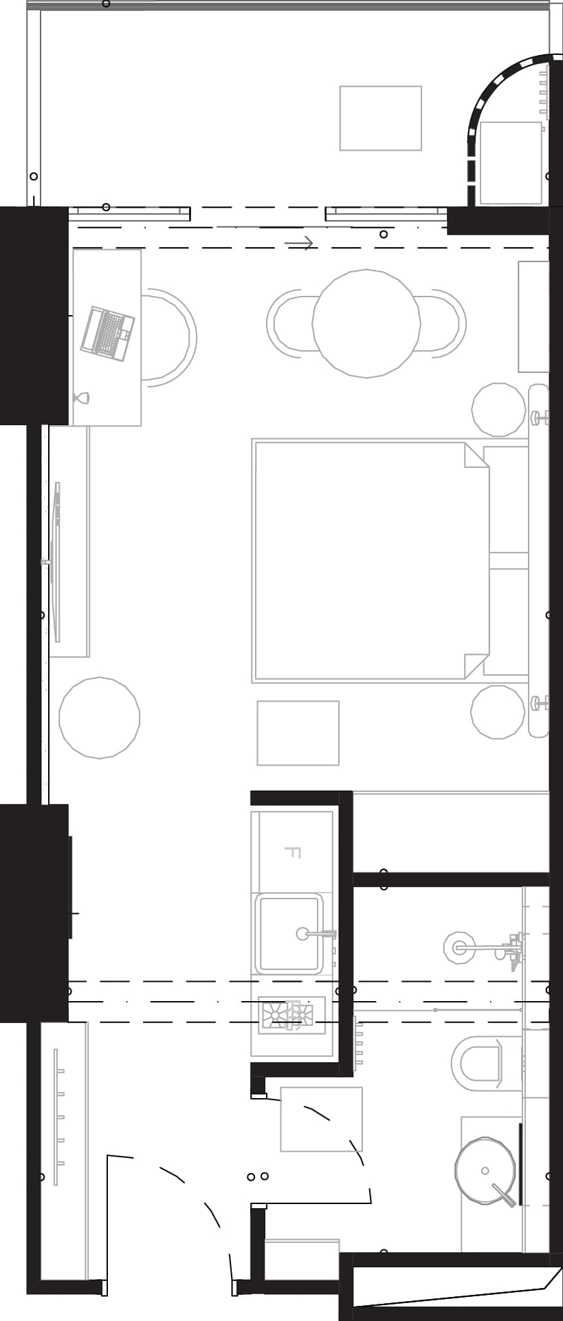 1-комнатная квартира, 35 м², 15 этаж в ЖК "Montemar"