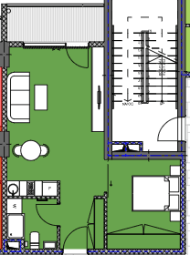 1-комнатная квартира, 46.81 м², 14 этаж в ЖК "Palm Residence"