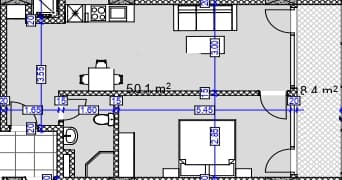 1-bedroom apartment, 58.5 m², 18 floor in "Modern Ultra"