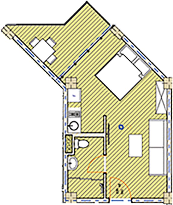 Студия, 35.2 м², 7 этаж в ЖК "Citron Residence Chakvi"